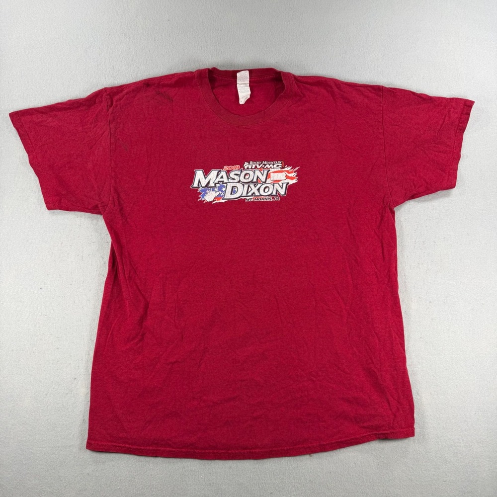 Gildan 2018 Mason Dixon GNCC Racing T-Shirt Mens XL Red Rocky Mountain ATV/MC